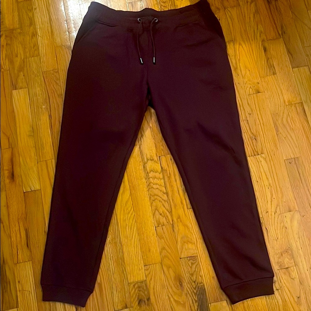 Alfani Burgundy Sweatpants Comfortable Joggers